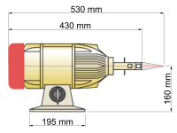 Motori Pulitrice Asincroni Serie P.I.40R di dimensioni e Potenza elevata