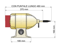 Motori Pulitrice Asincroni Serie P.I.40 di dimensioni Medie