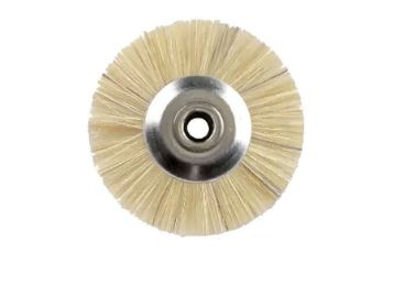 17611123569334-spazzolinoorosetolabiancacircolarediammm158foromm24unmounteddiscbrushwhitebristle