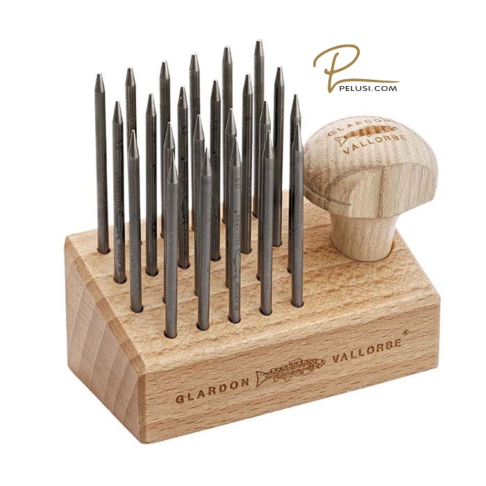 PALETTATORI BEADING TOOL SET 23 CON MANICO E BASAMENTO VALLORBE