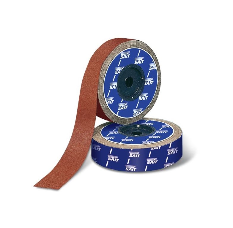 TELA SMERIGLIO IN NASTRO "SAIT" Larghezza MM.35 x metri 50 GRANA 120 A