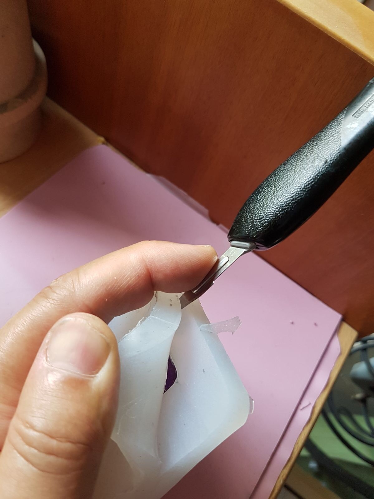 ESTRATTORE Gomma Siliconica Stampo Da Staffa / Extractor To Remove - Foto 3