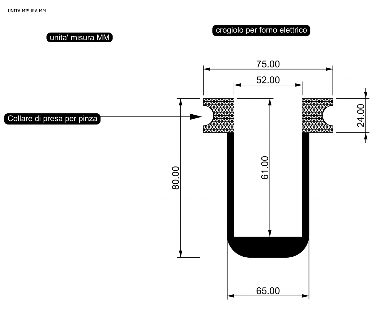Crogiolo Di Grafite Per Fusione Metalli - 40x40 Mm, Con Coperchio, Alta Purezza Per Gioielli - Foto 7