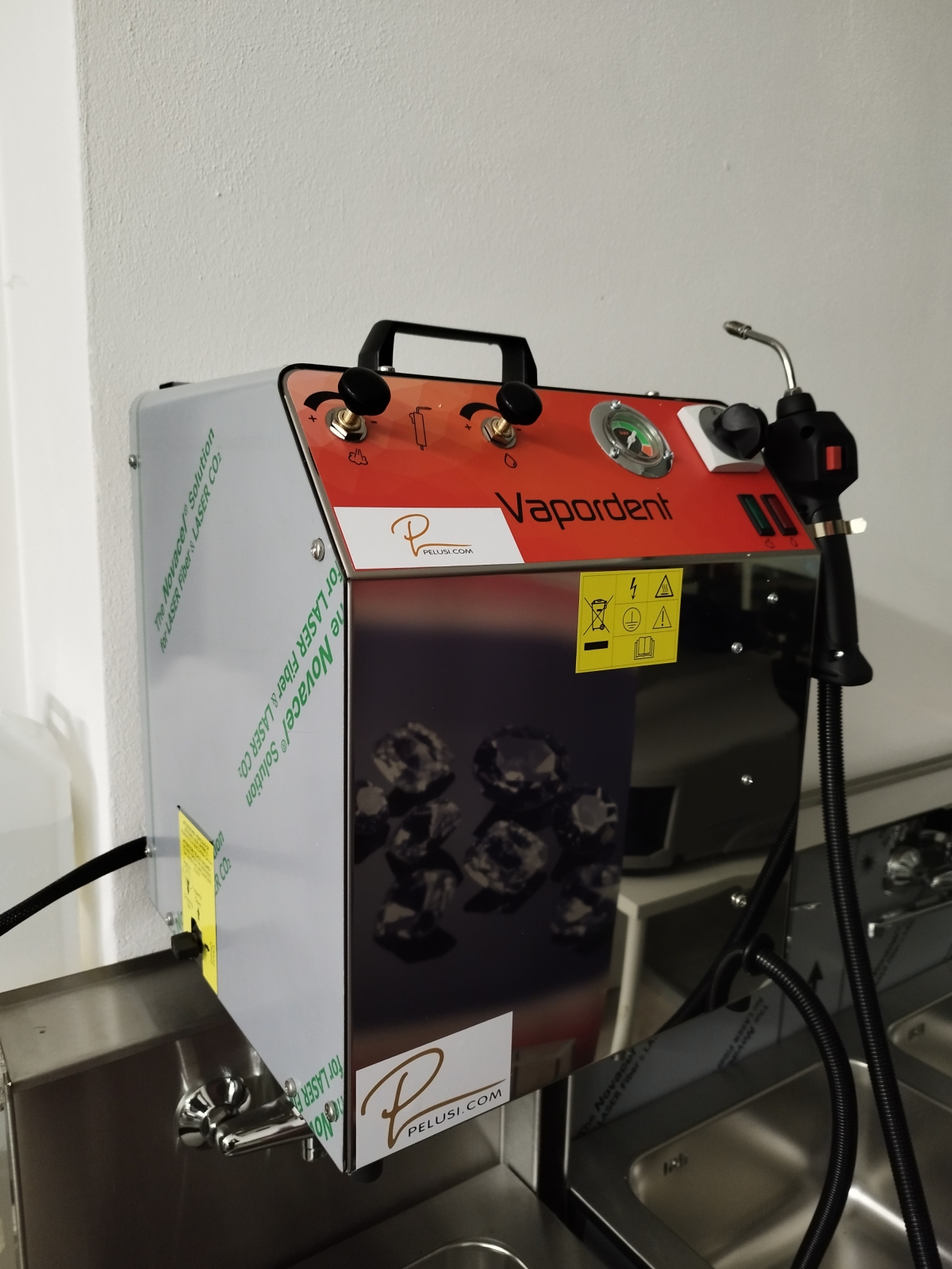 JET STEAM CLEANING MACHINE "VAPORDENT SENIOR"MANUAL REFILL BF 450 RM