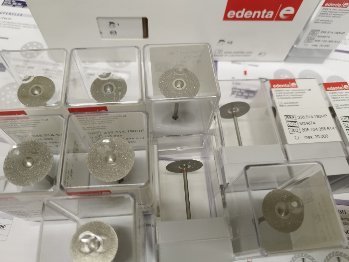 6 Pezzi/set Sistema Diamantato Composito Dentale Disco RA 14