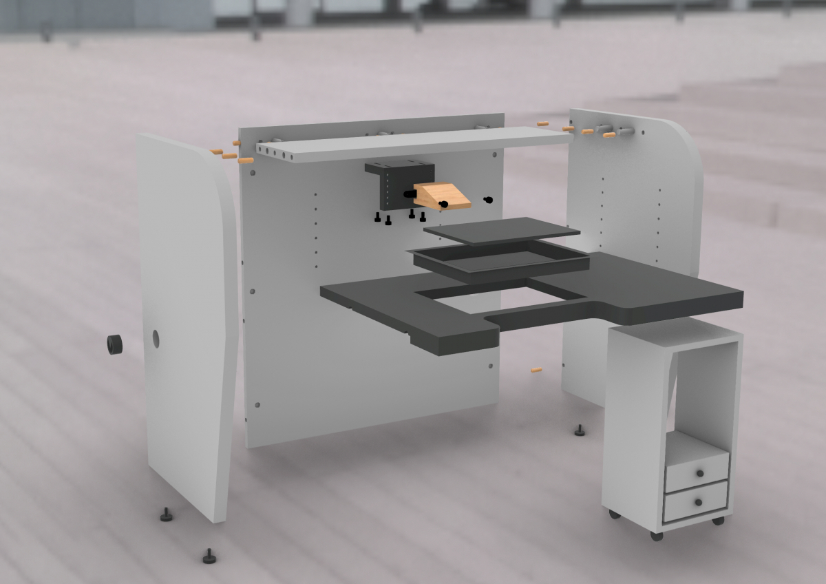 BANCO PER INCASTONATURA STARGEM GREY - STONE SETTERS WOOD WORKBENCH ...